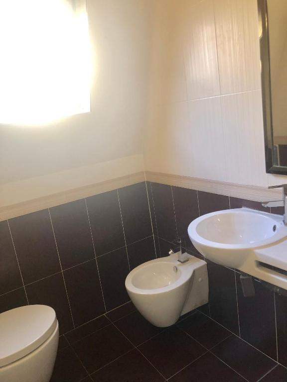 Koupelna v ubytování Hotel Bolzano