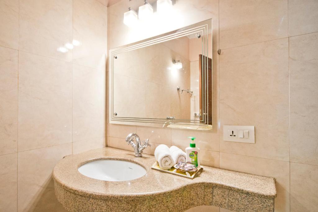 Koupelna v ubytování Prakash Kutir B&B