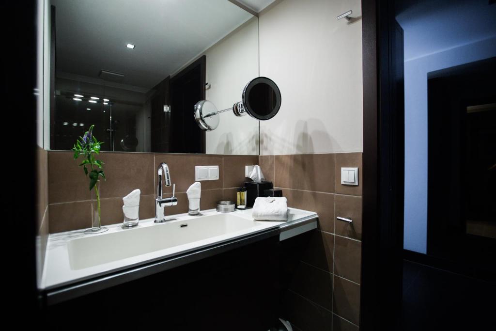 Koupelna v ubytování Hotel Künstlerquartier Seezeichen