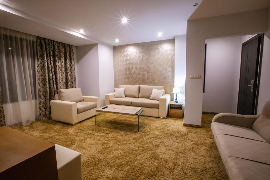 Posezení v ubytování Hotel Andon Angelov