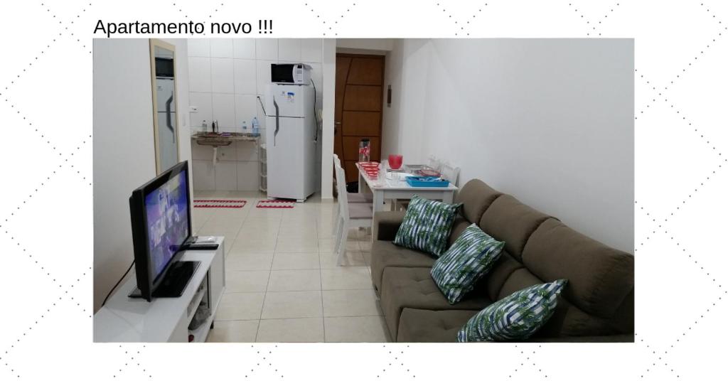  Praia Grande - Apto Novinho - 20 passos da praia