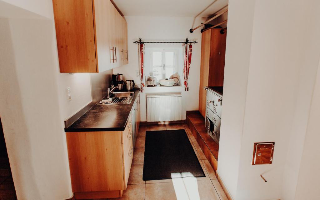 A kitchen or kitchenette at Stegerhütte