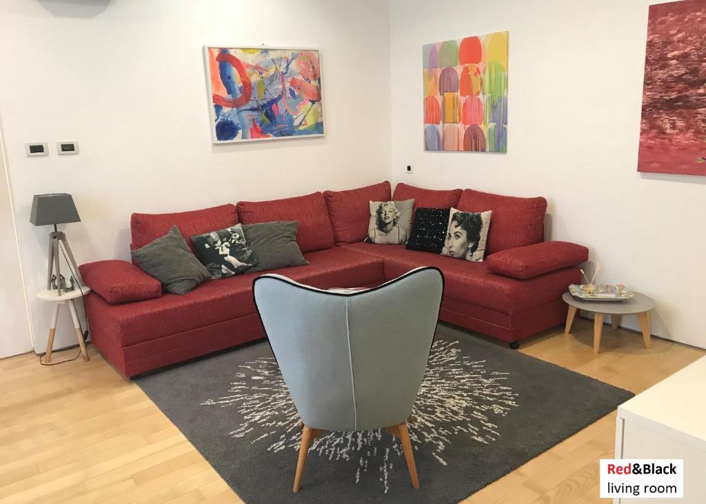 Fotografie z fotogalerie ubytování Red & Black Apartment v Záhřebu
