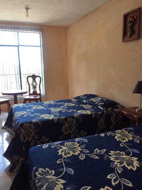Postel nebo postele na pokoji v ubytování Hotel Lienzo Charro 1