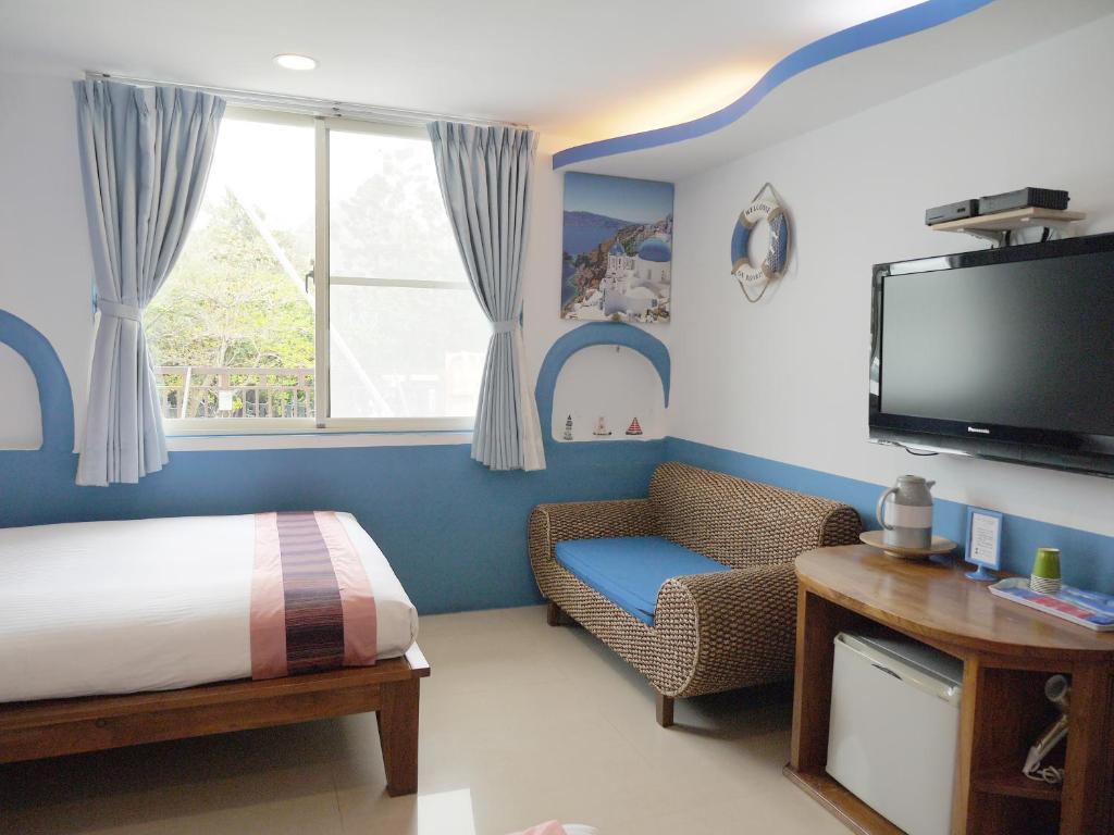 TV a/nebo společenská místnost v ubytování Kenting Sin Sin Hotel