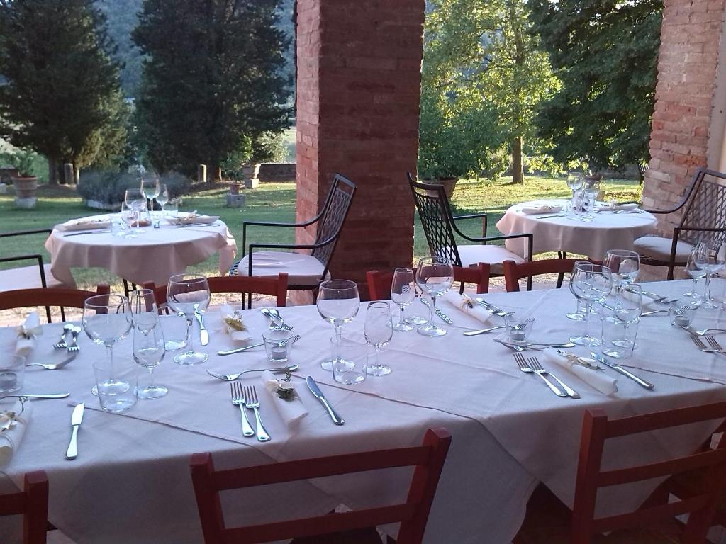 Restaurace v ubytování Agriturismo Villa Buoninsegna