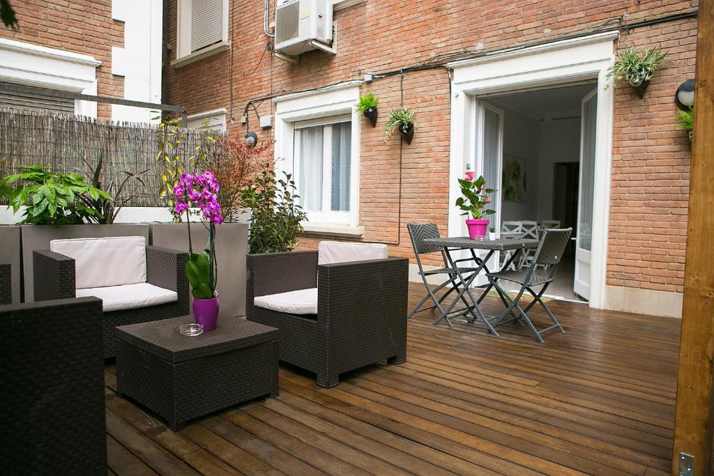 Balkón nebo terasa v ubytování Blanc Guest House