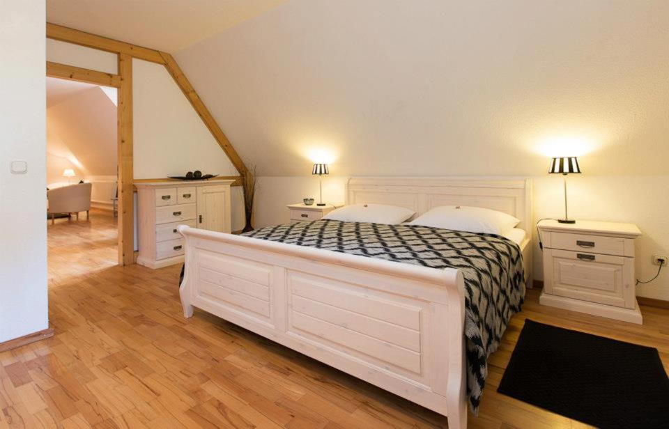 Postel nebo postele na pokoji v ubytování Davidshof, Bed & Breakfast
