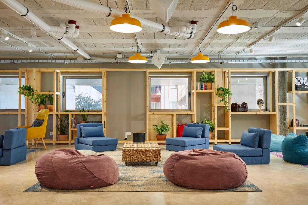 Posezení v ubytování Unite Hostel Barcelona