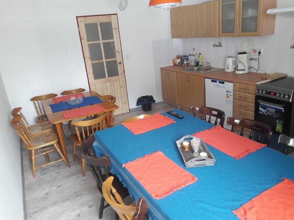 Kuchyň nebo kuchyňský kout v ubytování Apartmán pod Mariánskou horou