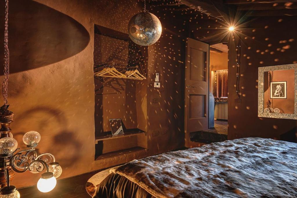 Łóżko lub łóżka w pokoju w obiekcie My Chocolate Spa