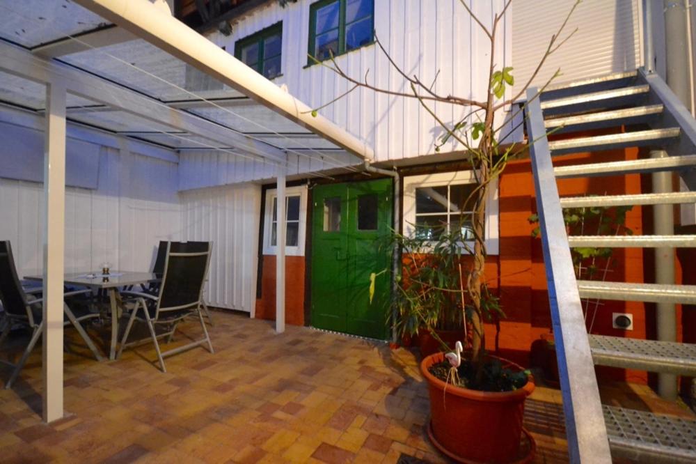 Balkón nebo terasa v ubytování Ferienhaus Harzinsel