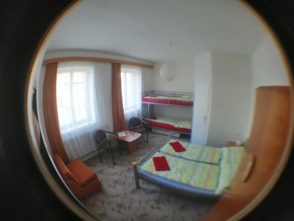 Postel nebo postele na pokoji v ubytování U Ladi
