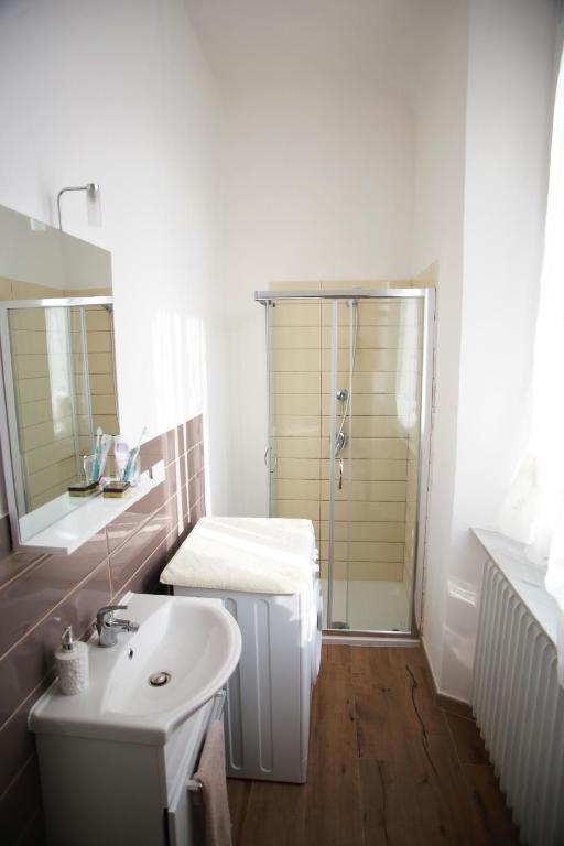 Koupelna v ubytování Casa Viorica