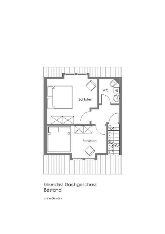 Půdorys ubytování Ferienhaus Harzinsel