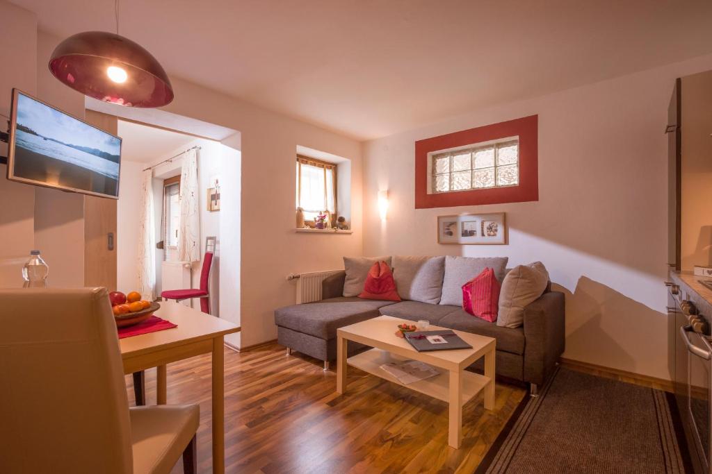 Posezení v ubytování Appartements Enzian