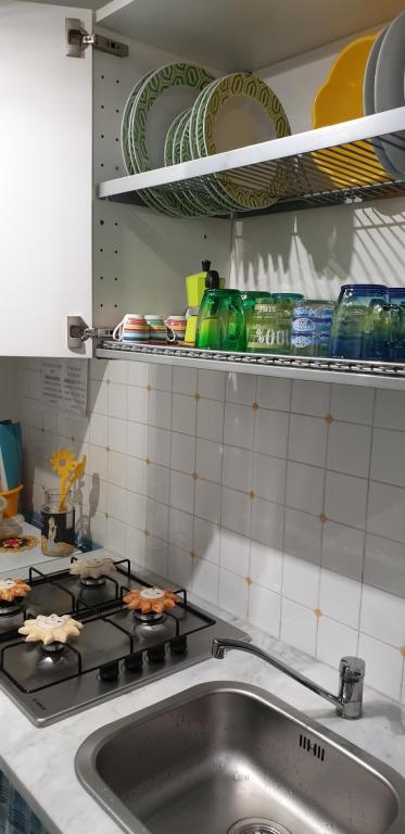 Kuchyňa alebo kuchynka v ubytovaní B&B La Grotta Marina