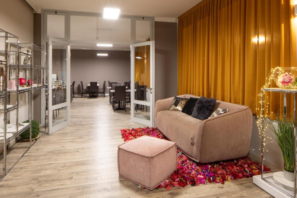 Posezení v ubytování Hotel Alla Fonte
