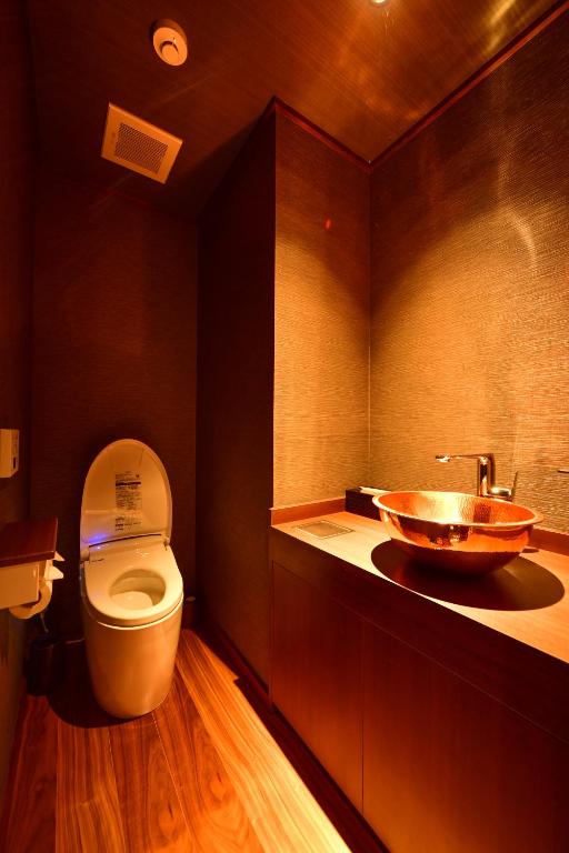 Koupelna v ubytování Balinese onsen ryokan Hakone Airu