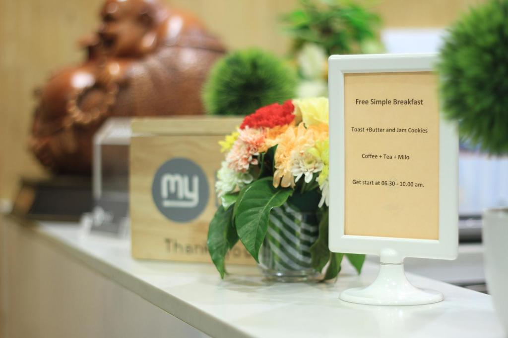 Certifikát, hodnocení, plakát nebo jiný dokument vystavený v ubytování Mybed Sathorn Hotel
