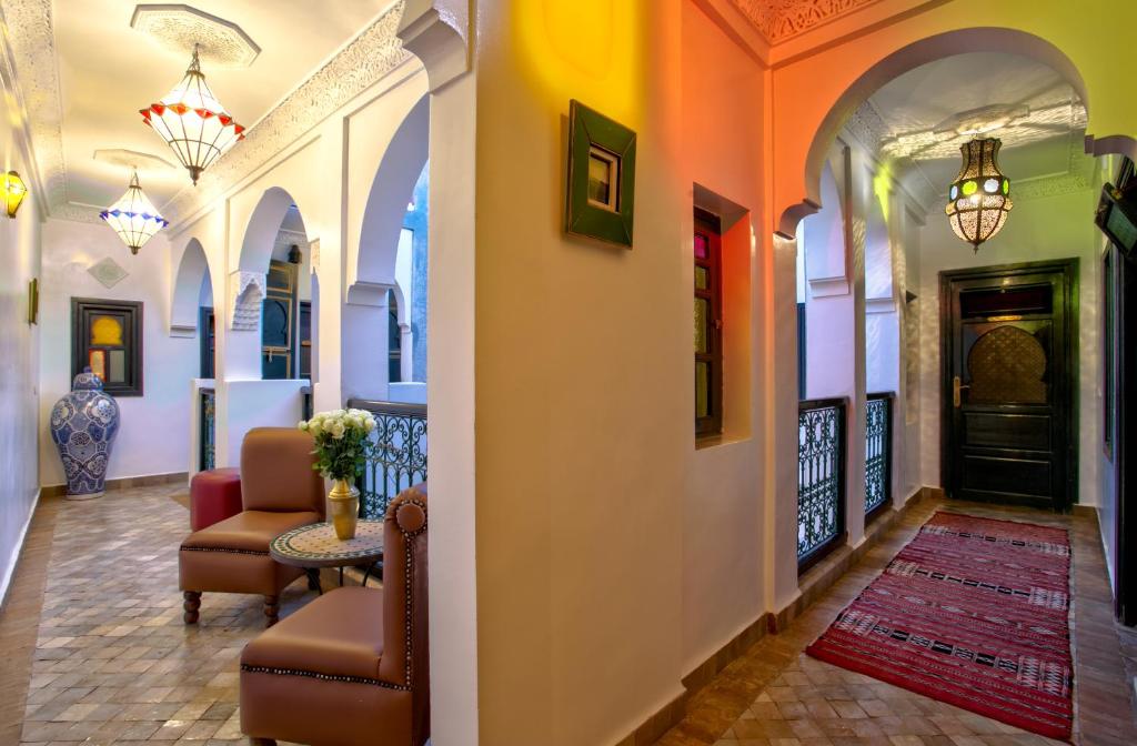 Posezení v ubytování Riad Matins De Marrakech