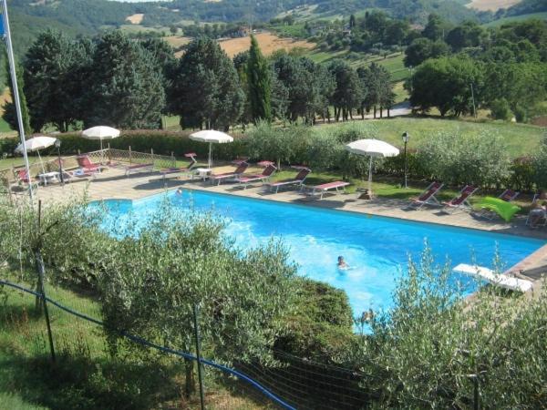 Basen w obiekcie Agriturismo Castello Di San Vittorino lub w pobliżu