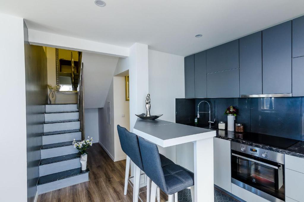 Kuchyňa alebo kuchynka v ubytovaní Superior apartment Nike