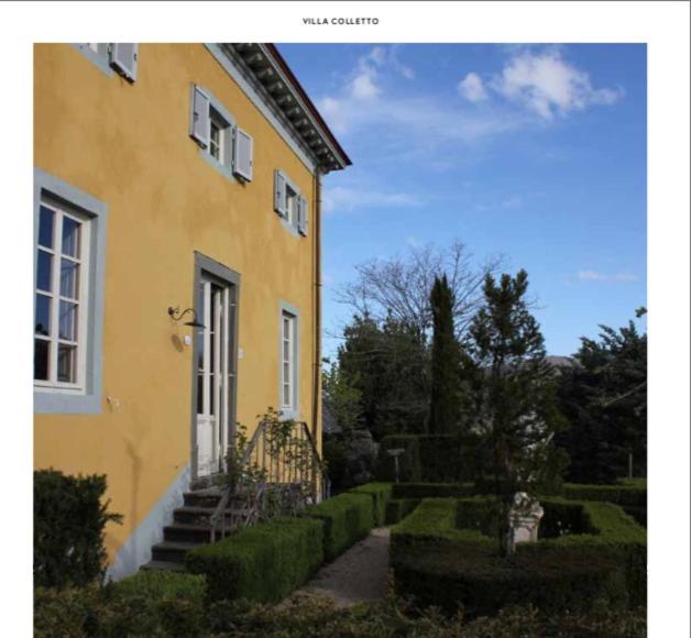 Zahrada ubytování Villa Colletto