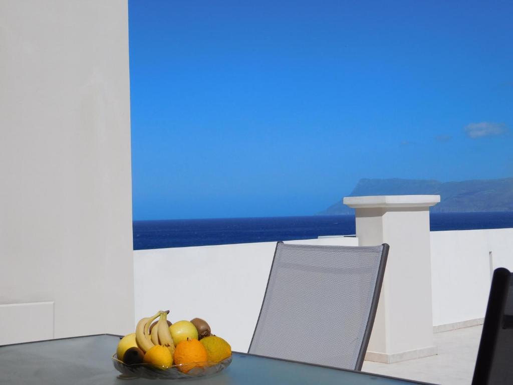 Balkon lub taras w obiekcie Panoramic Balos Sea View House