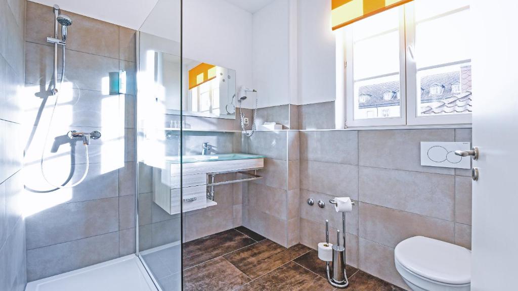 Koupelna v ubytování Hotel Stadt Hameln