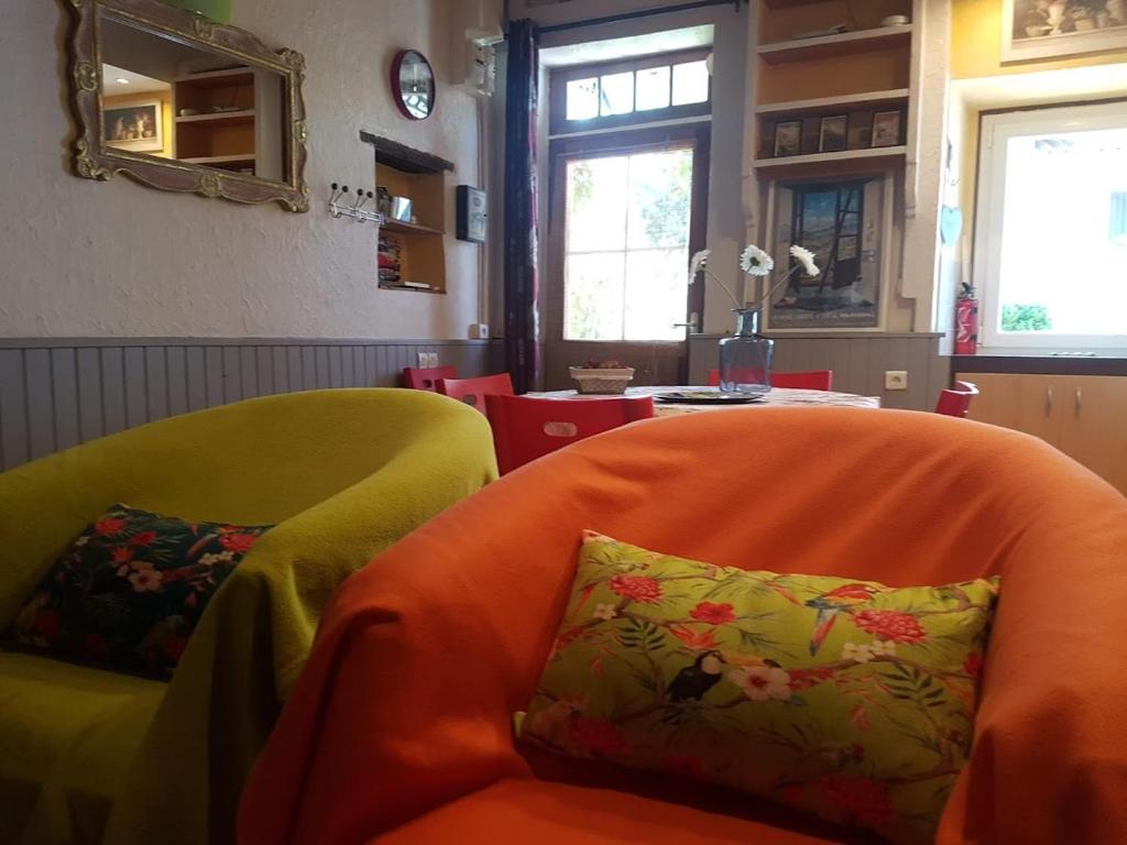 Posezení v ubytování L'Hermine Occitane B&B