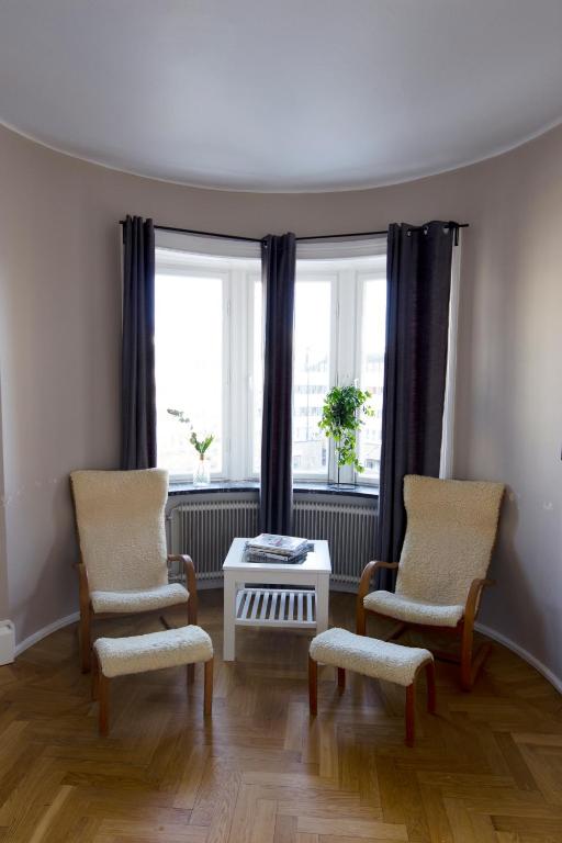 Posezení v ubytování Hotell Hjalmar
