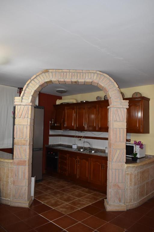 Kuchyň nebo kuchyňský kout v ubytování Alojamientos Rurales la Loma