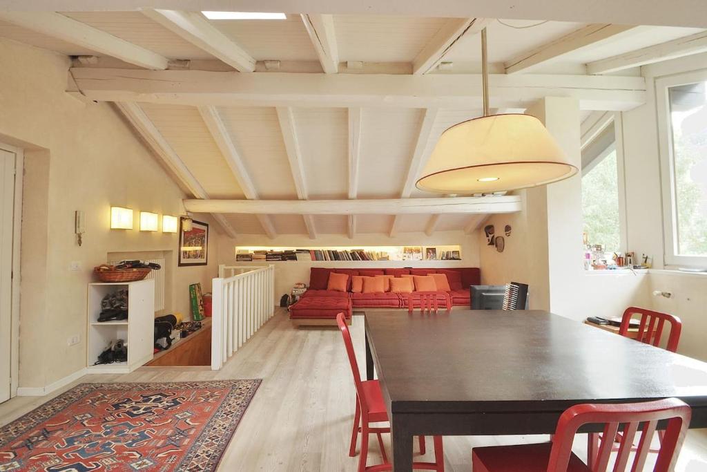 Kuchyň nebo kuchyňský kout v ubytování Design loft ski in ski out