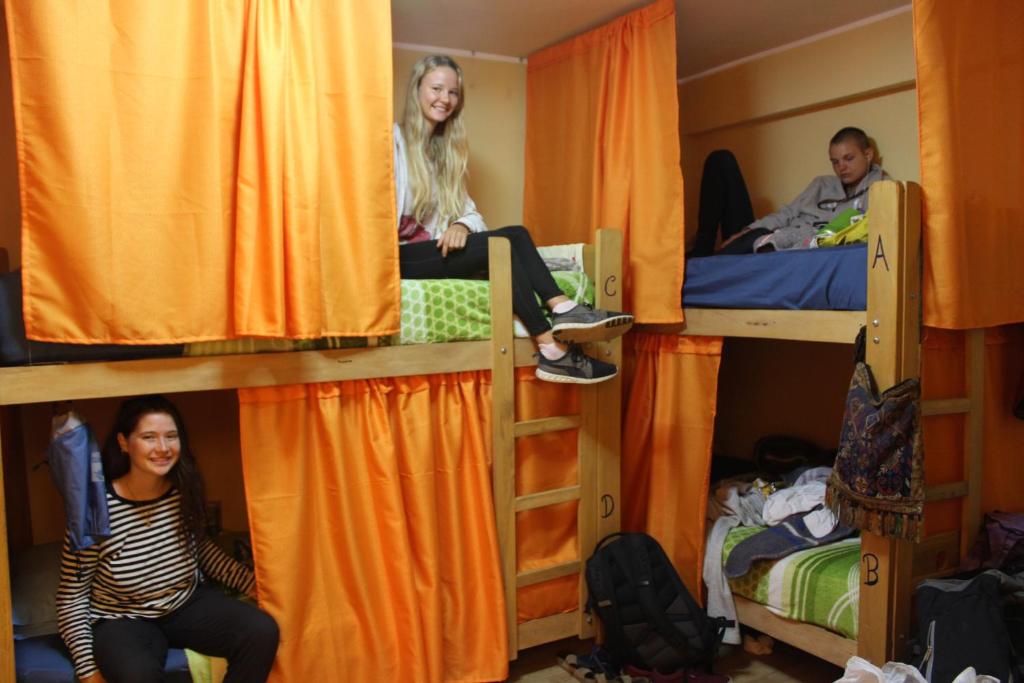 Palanda nebo palandy na pokoji v ubytování Big Mountain Hostel