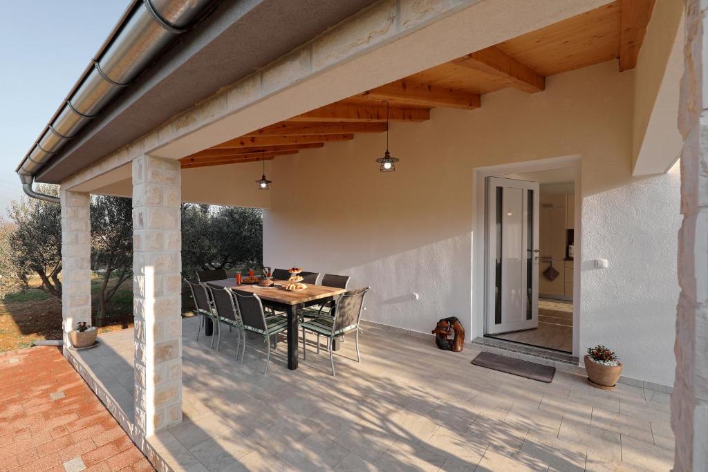 Balkón alebo terasa v ubytovaní Holiday Home Hrast
