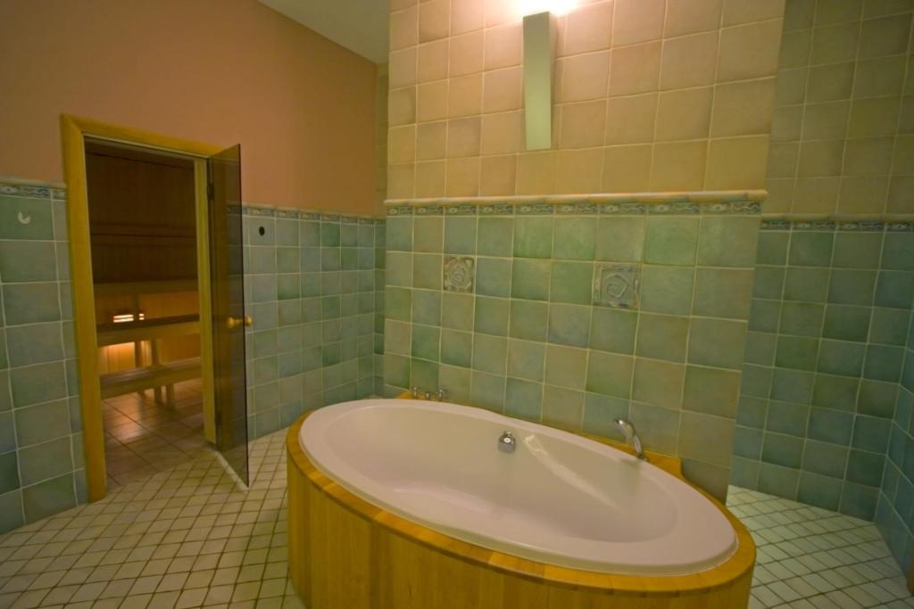 Koupelna v ubytování St.Olav Hotel