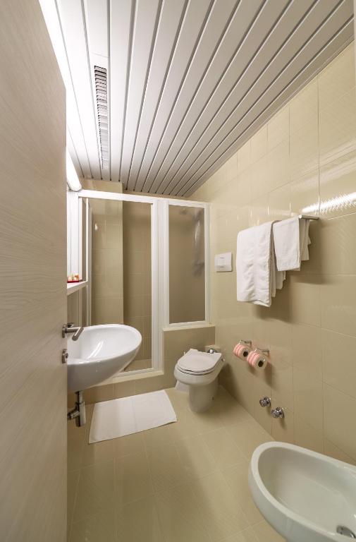 Koupelna v ubytování Hotel Elisabeth Due