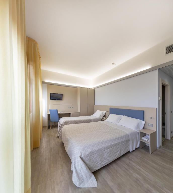 Postel nebo postele na pokoji v ubytování Hotel Elisabeth Due