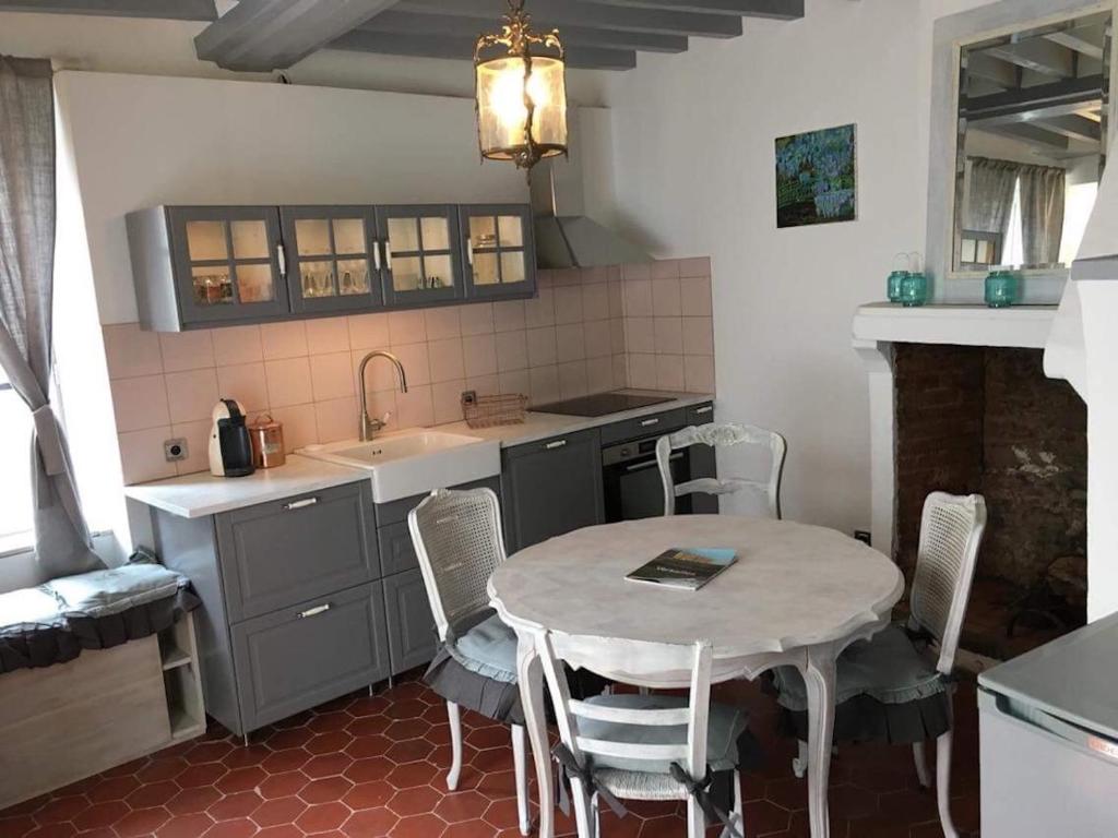 Ett kök eller pentry på Casa romantica