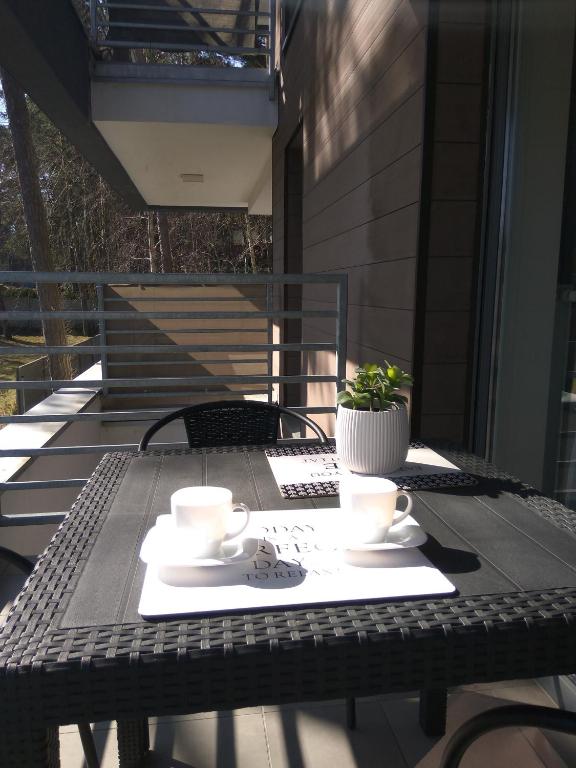 Balkón alebo terasa v ubytovaní Apartament Luxury