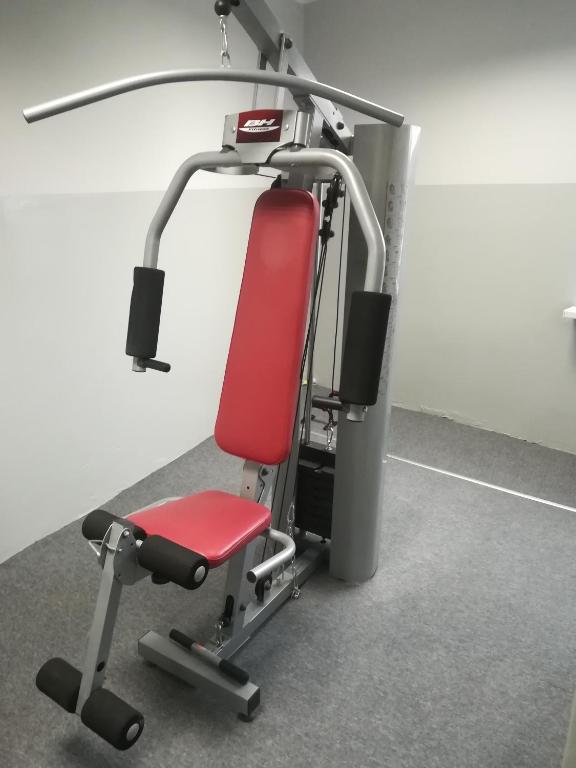 Posilňovňa alebo fitness centrum v ubytovaní Dedal