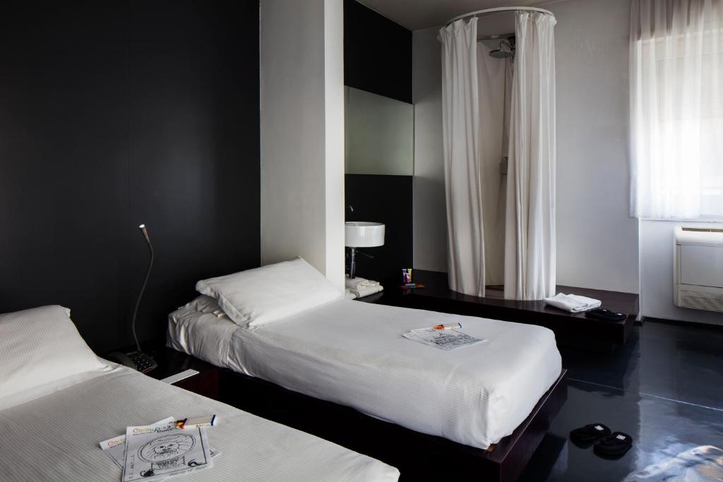 Posteľ alebo postele v izbe v ubytovaní Hotel Ripa Roma