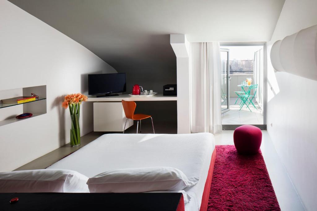 Posteľ alebo postele v izbe v ubytovaní Hotel Ripa Roma