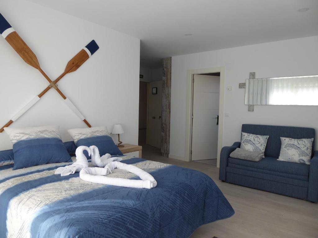 Postel nebo postele na pokoji v ubytování Balcón de la Len