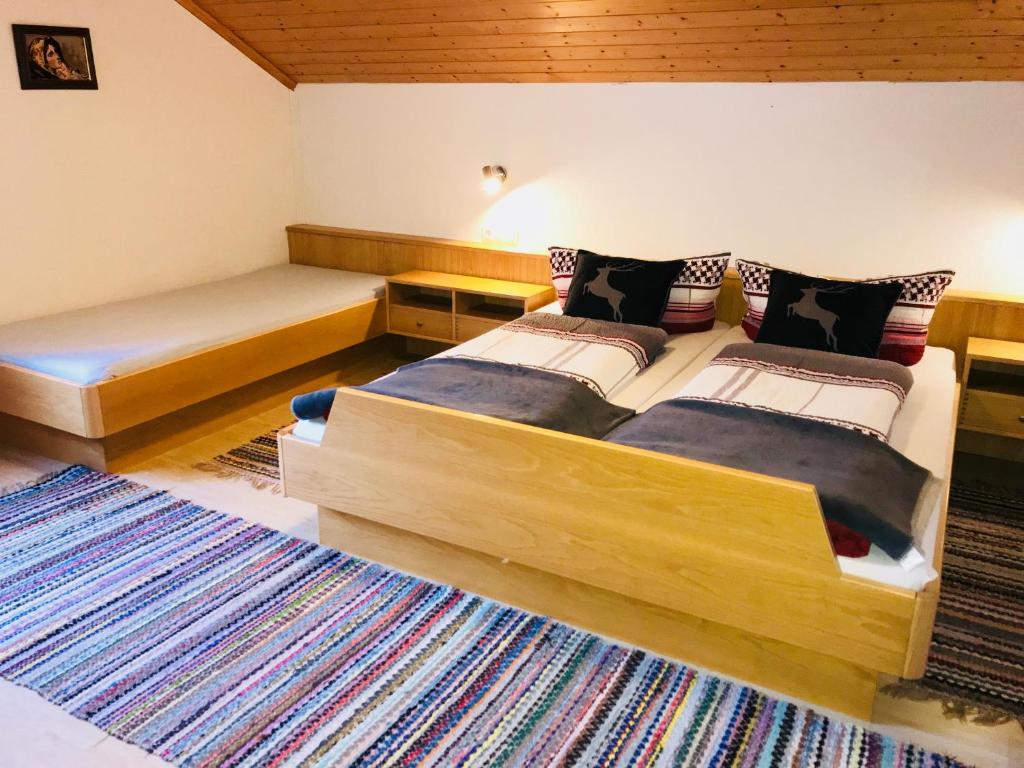 Postel nebo postele na pokoji v ubytování Haus Stabentheiner