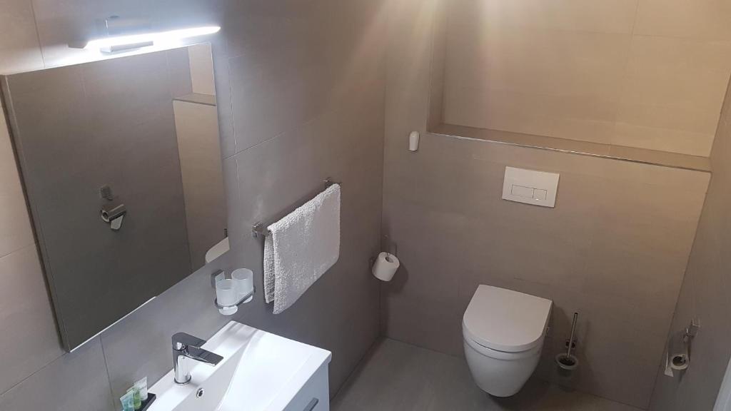Koupelna v ubytování B&B de Valkenhorst
