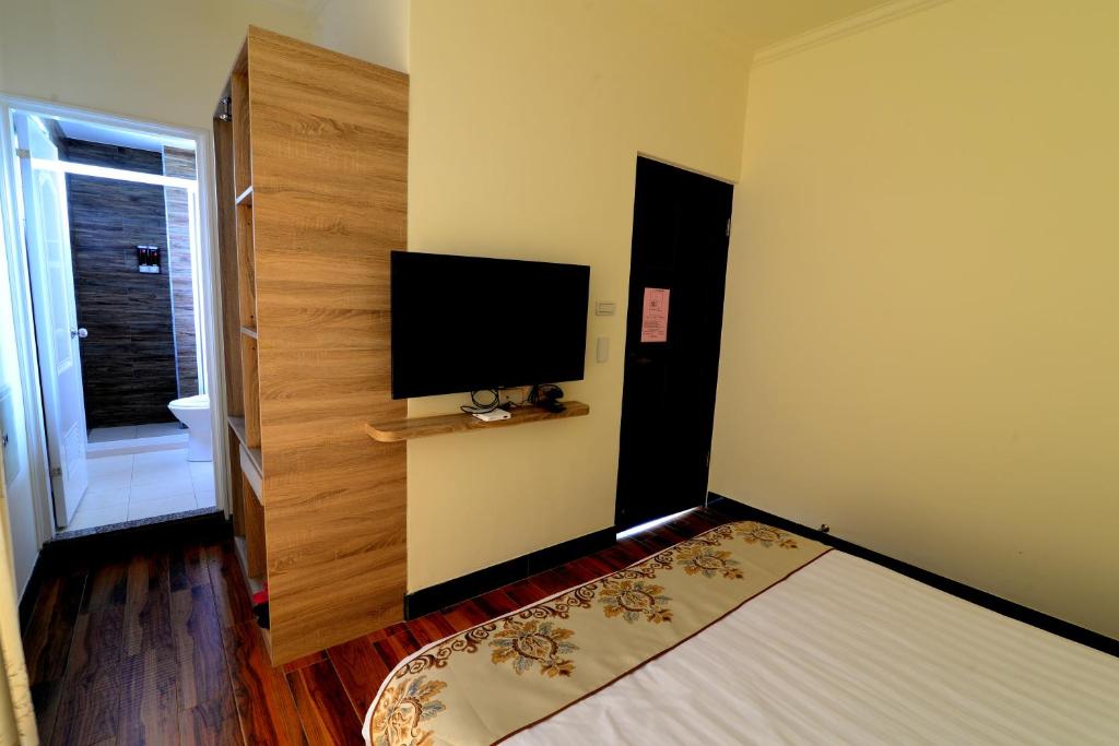 TV a/nebo společenská místnost v ubytování Bigger B&B
