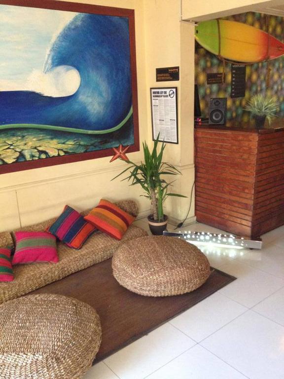 Posezení v ubytování Backpacker's Hostel Iquique