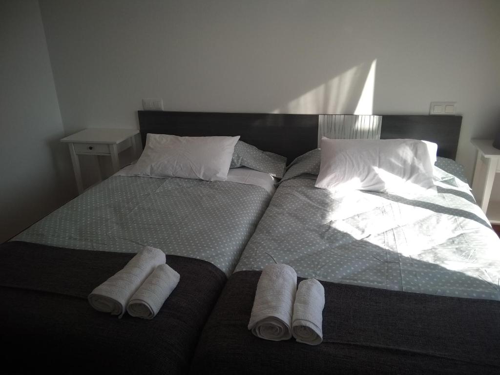 Postel nebo postele na pokoji v ubytování La casita de Villalarreina